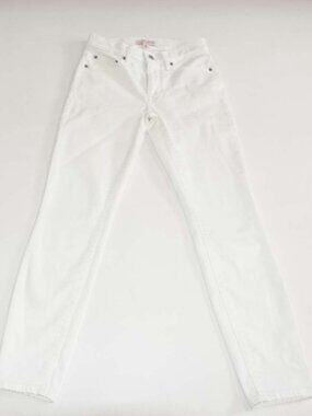 Lucky Brand Women's Ava Mid Rise Skinny Jeans Size 2 / 26 Ankle White Stretch